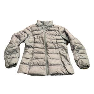 Eddie Bauer Womens Blue Microlight Packable Puffer Down Jacket Coat EB650 Size M